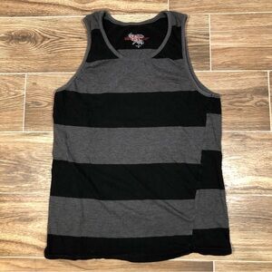 Blind Rooster Black and Grey Tank Top, Size Small/Unisex